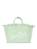 MC2 Saint Barth small Colette fringed tote bag - Green