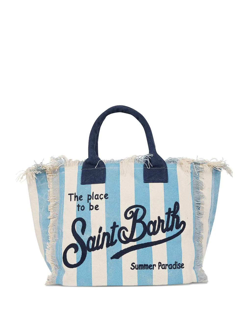 MC2 Saint Barth Vanity striped tote bag Wit