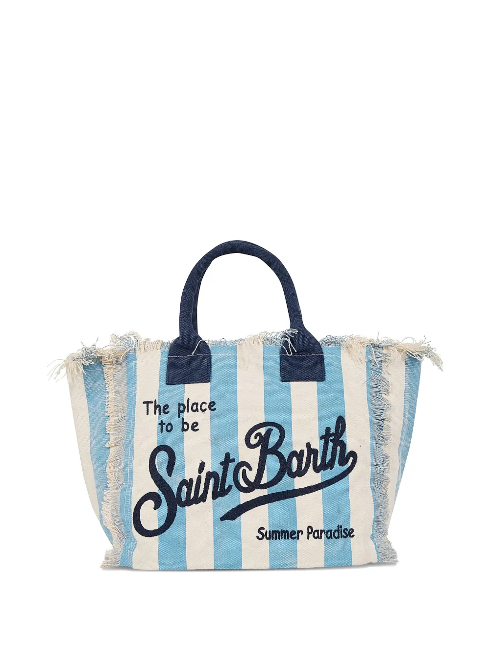 MC2 Saint Barth Vanity striped tote bag Wit