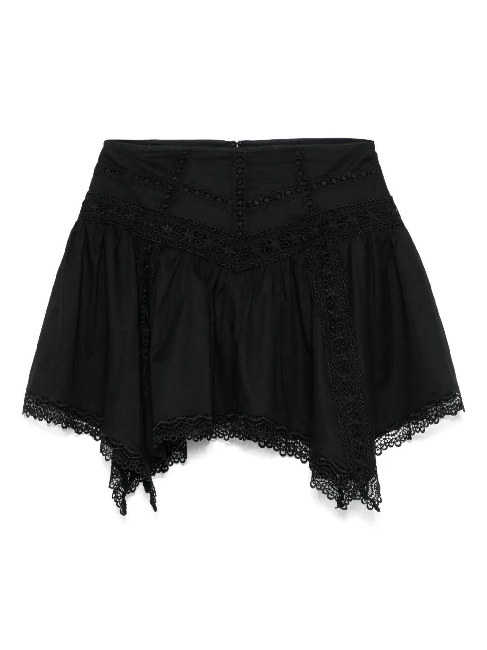 embroidered-lace skirt