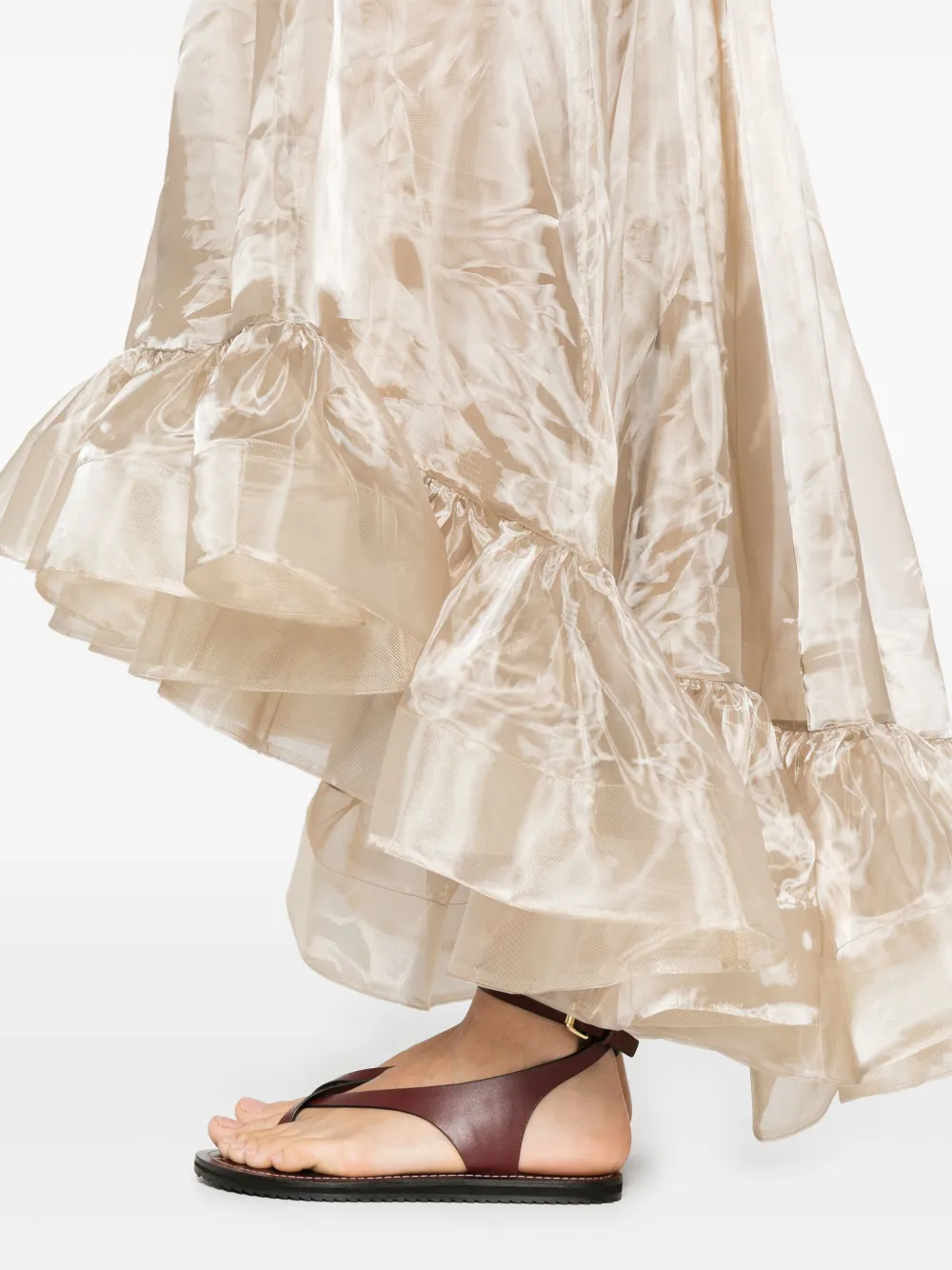 ZIMMERMANN Zijden jurk Beige