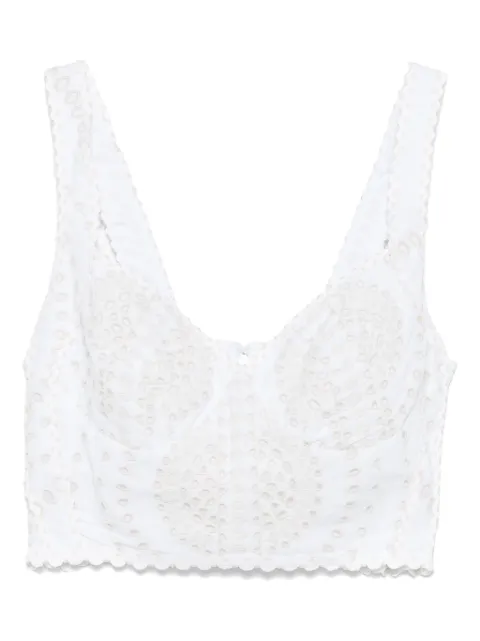 Charo Ruiz Ibiza Blusa cropped assimétrico