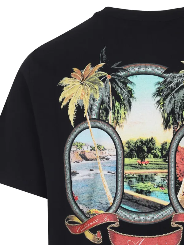★関税込み★ AMIRI Paradise T-SHIRT Amiri Paradise Printed Cotton T-shirt Light Blue Amiri
