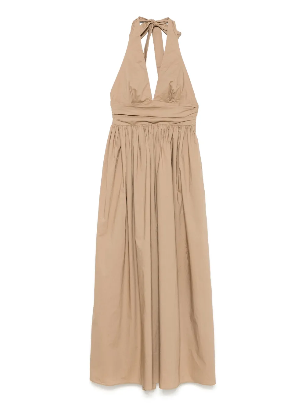 Matteau vestido de algodón con algodón orgánico | marrón | Image 1