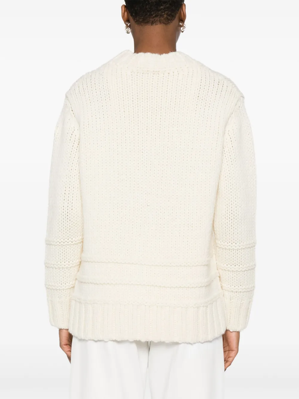 Moncler Trui met V-hals Beige