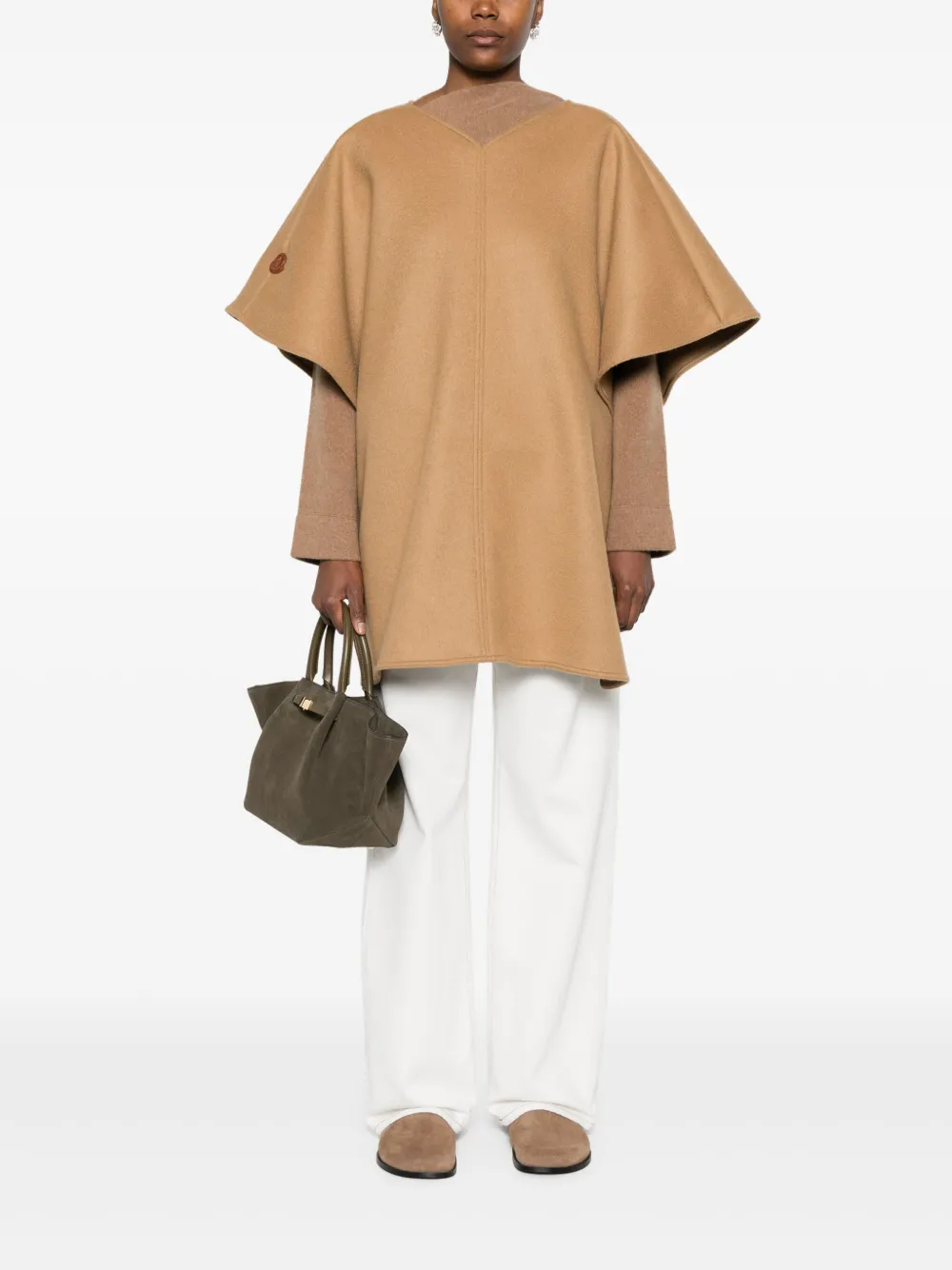 Moncler wool-blend poncho | Capes | Image 2