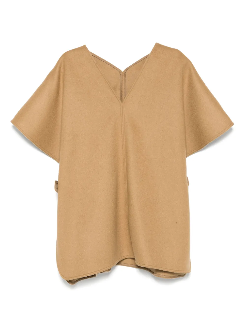 Moncler wool-blend poncho | Brown | Image 1