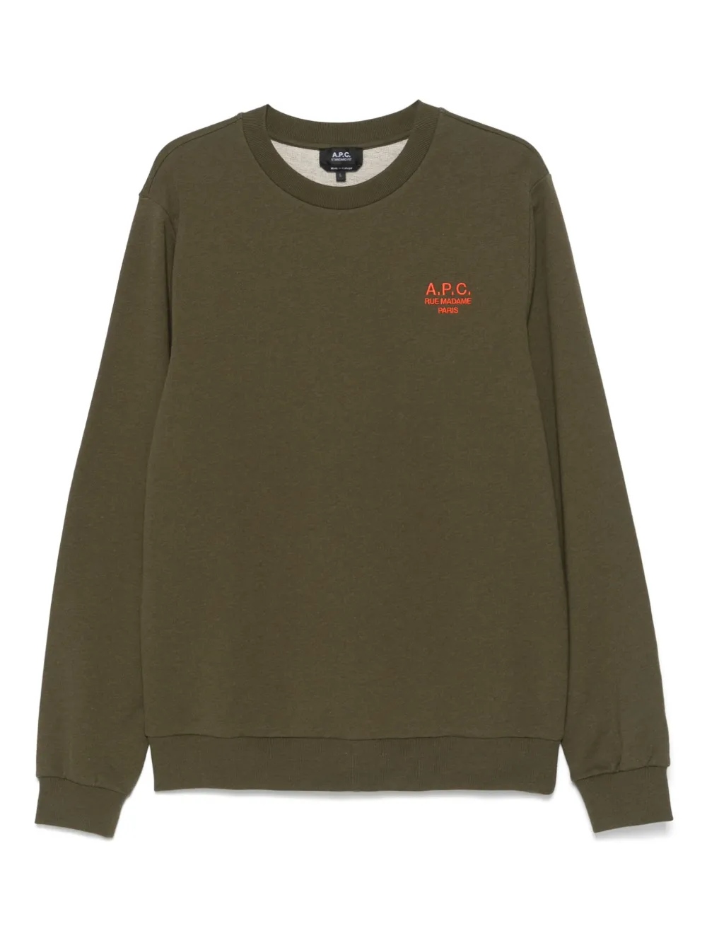 A.P.C. logo-print sweatshirt | Green | Image 1