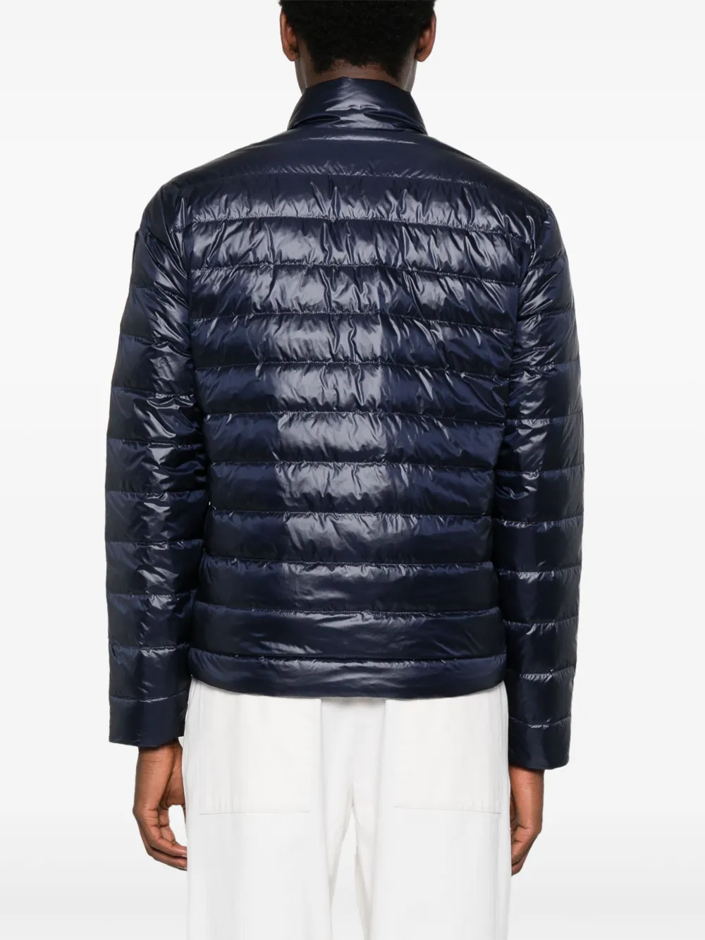 Blauer Gewatteerd jack Blauw
