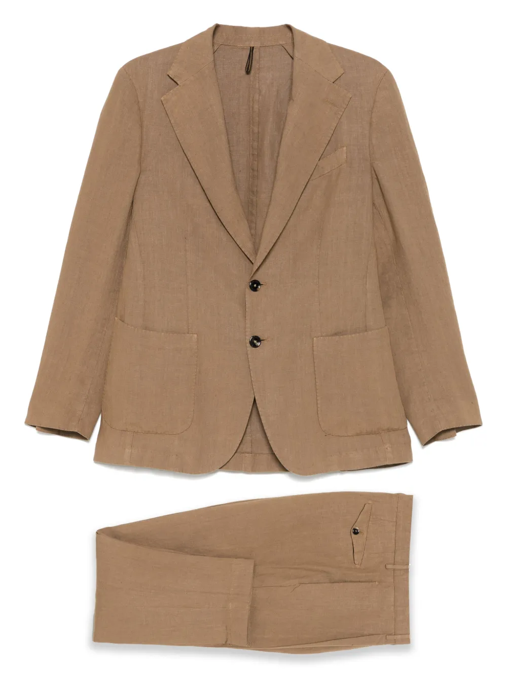 Dell'oglio traje con botones | marrón | Image 1