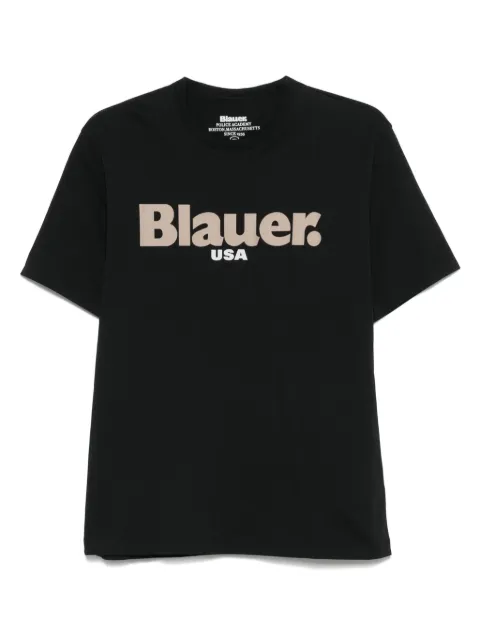Blauer cotton t-shirt