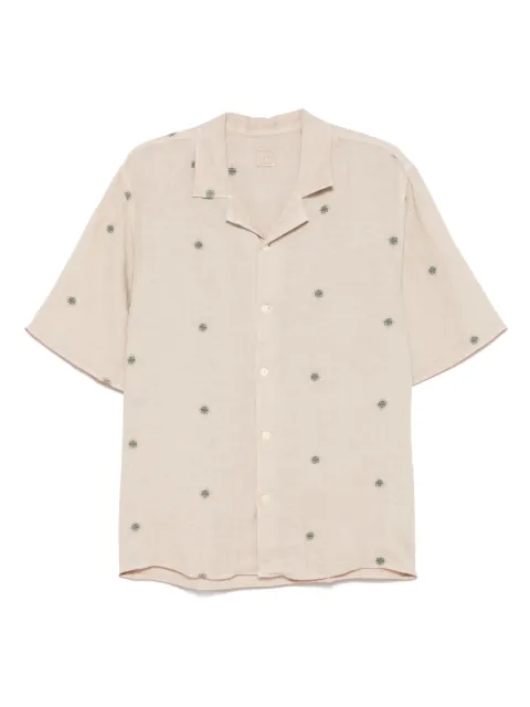 120% Lino embroidered linen shirt