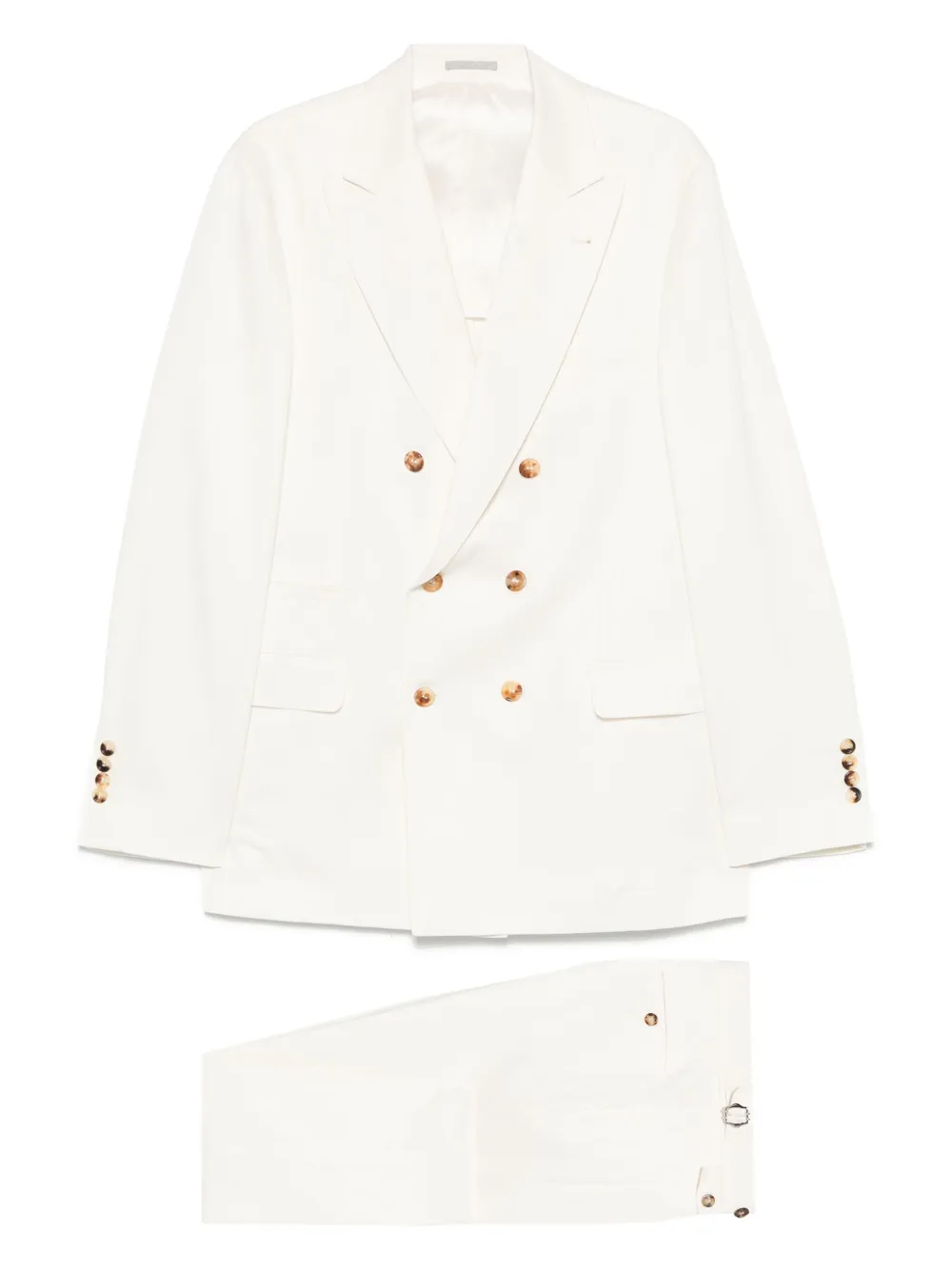 Brunello Cucinelli double-breasted suit | Neutrals | Image 1