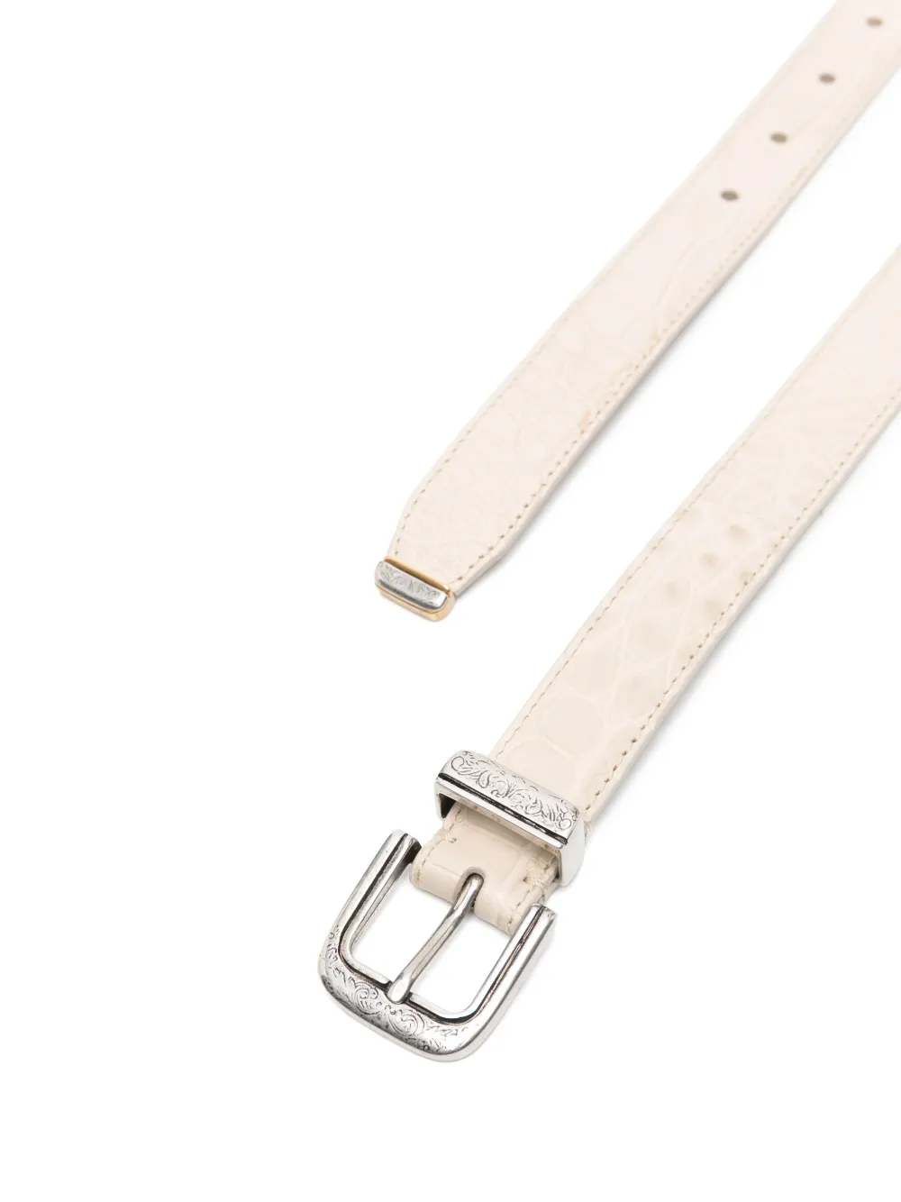 Brunello Cucinelli Leren riem - Beige