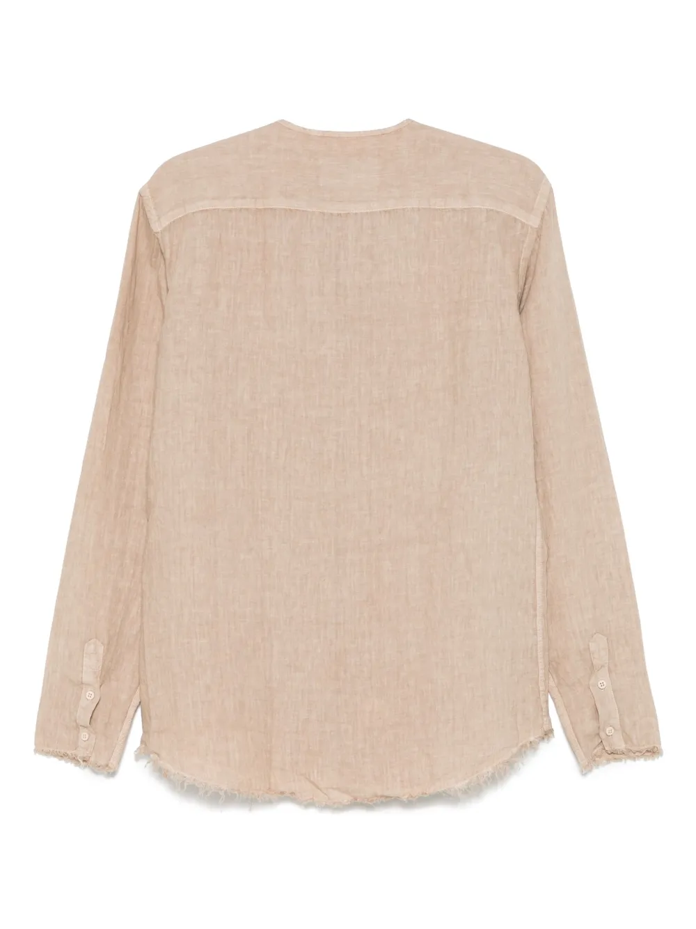 Costumein Overhemd met gerafelde afwerking - Beige