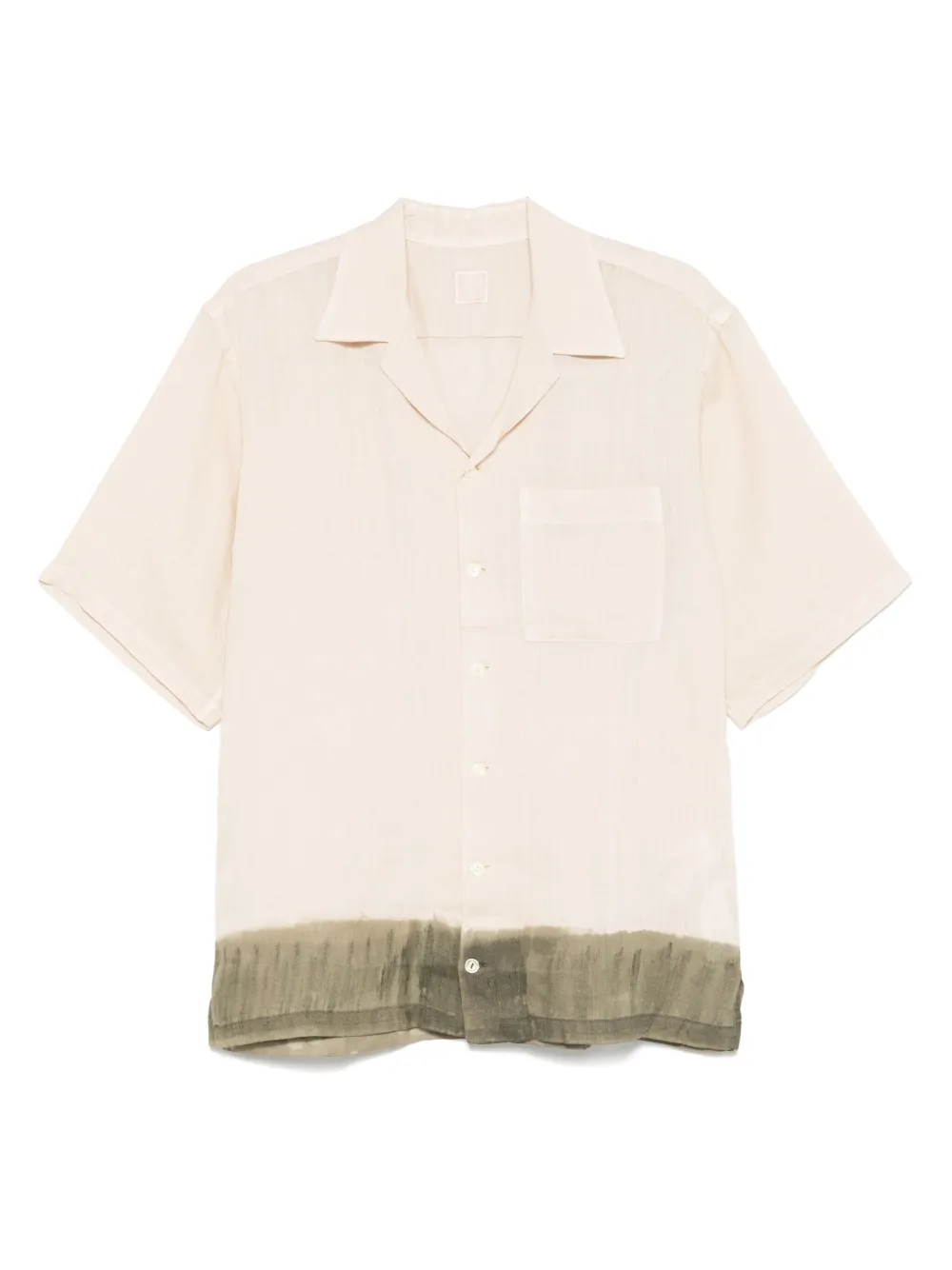 120% Lino contrasting-trim shirt - ニュートラル 120% Lino contrasting-trim shirt - ニュートラル