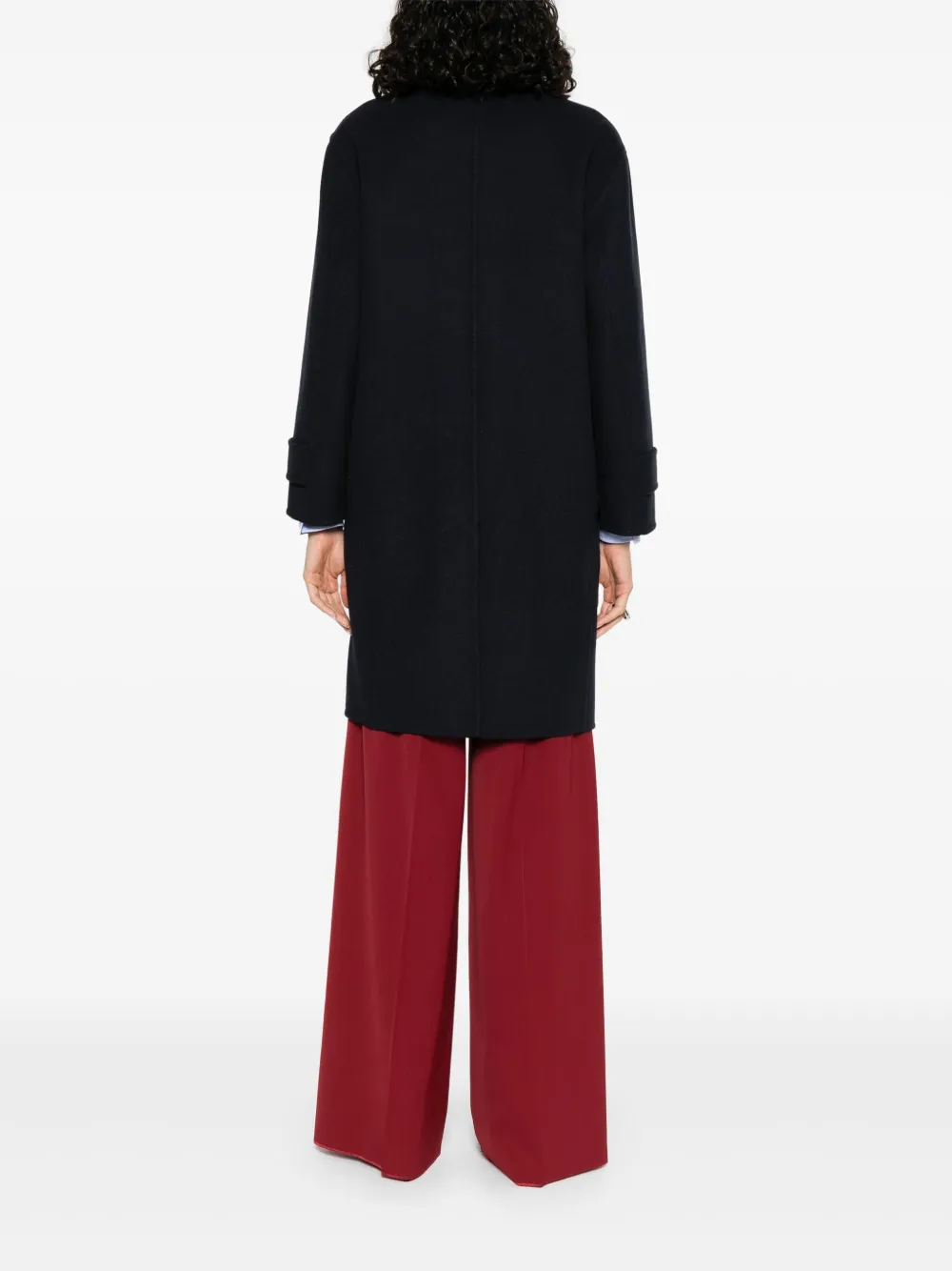 Max Mara Blazer met dubbele rij knopen Blauw