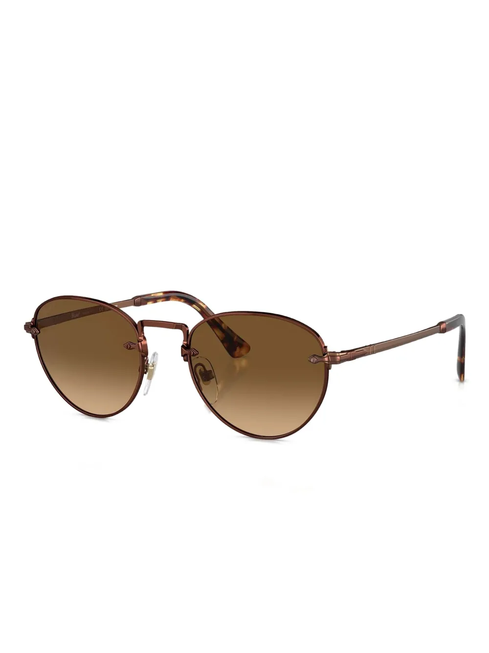 Persol Zonnebril met rond montuur Bruin