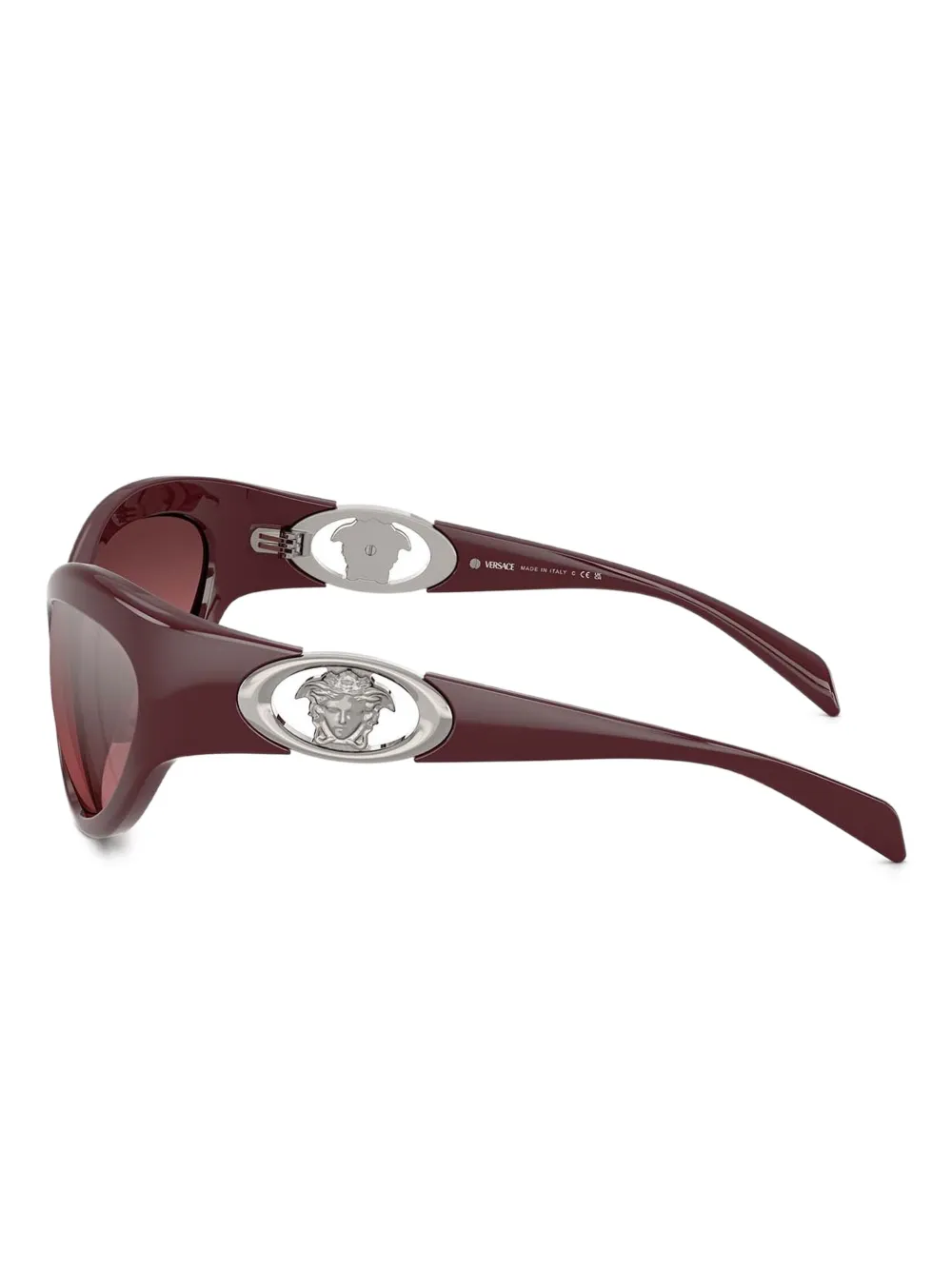 Versace Eyewear Zonnebril met cat-eye montuur Rood