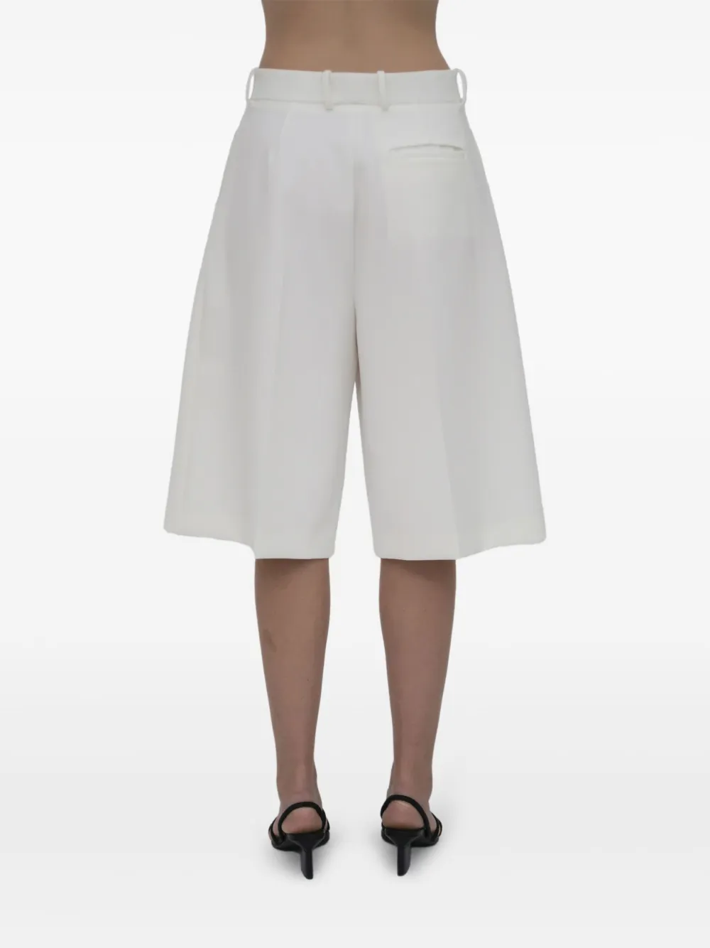 Rosetta Getty Geplooide shorts Wit