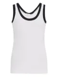 Rosetta Getty scoop-neck tank top - White