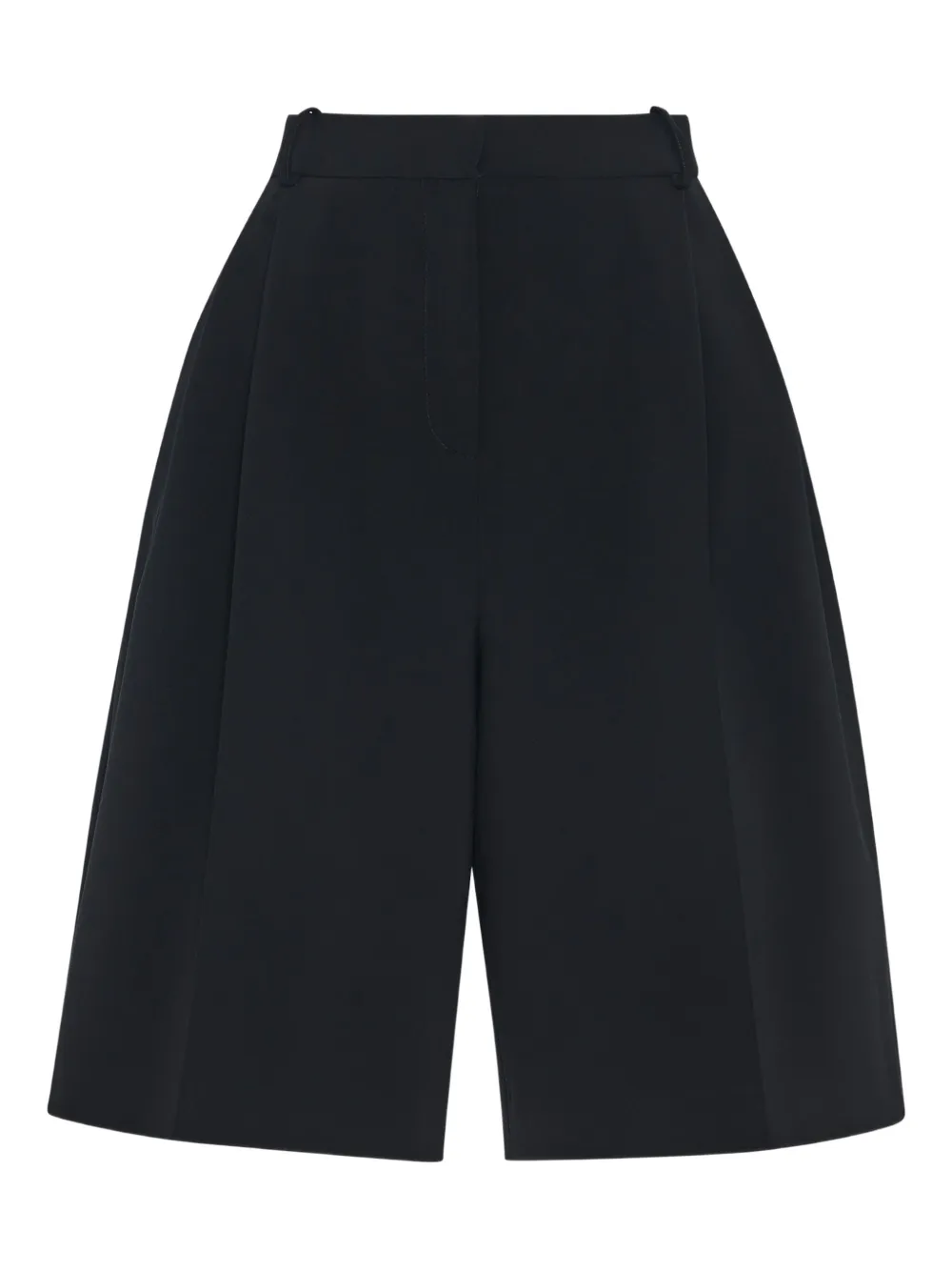 Rosetta Getty Geplooide shorts Zwart