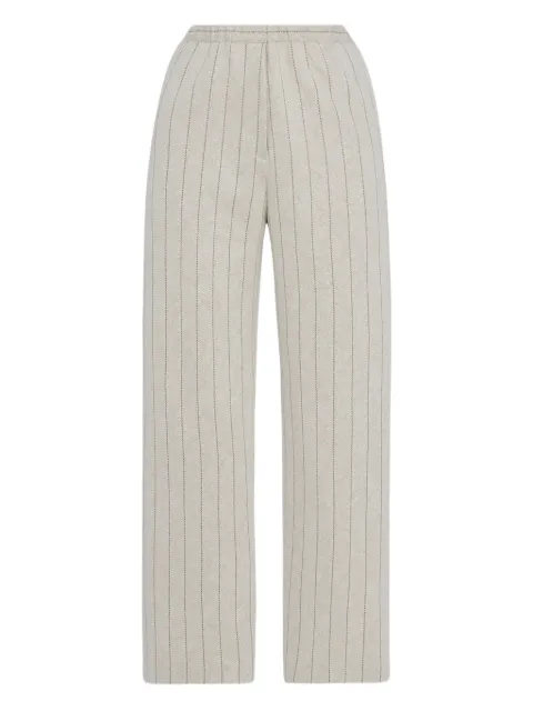 Rosetta Getty pantalones con estampado de rayas diplomáticas