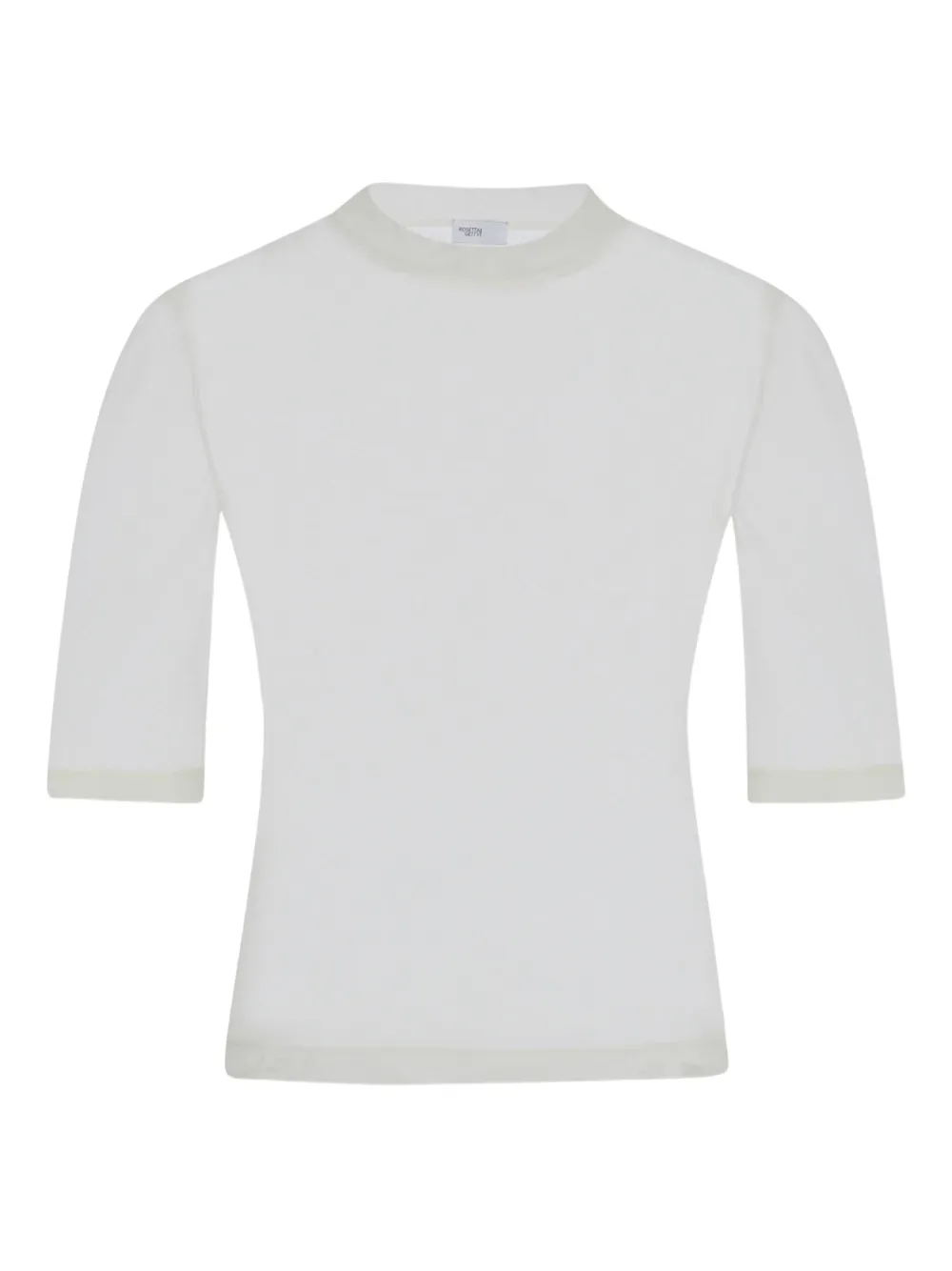 Rosetta Getty T-shirt met doorzichtig vlak Wit