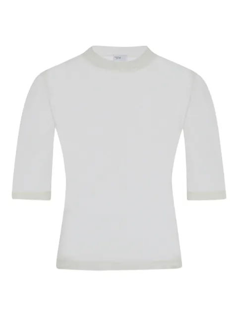 Rosetta Getty sheer-paneled t-shirt