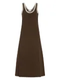 Rosetta Getty ribbed midi dress - Brown