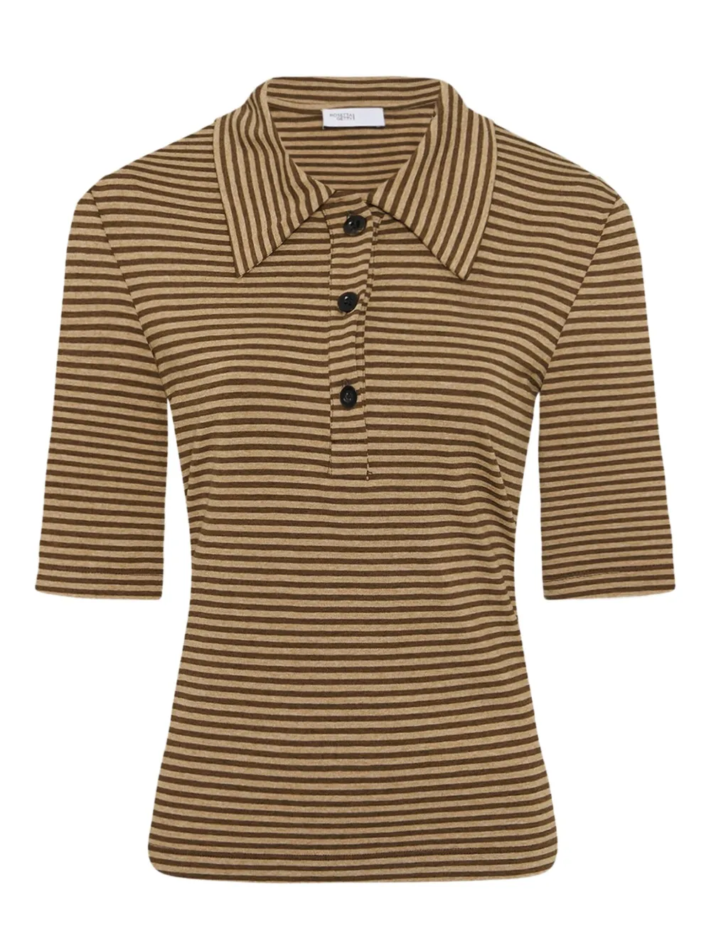 Rosetta Getty Gestreepte polotop Beige