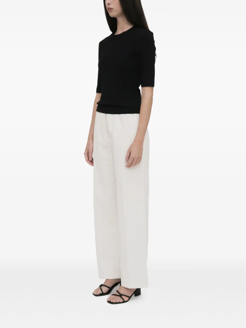 Rosetta Getty Broek met elastische taille Wit