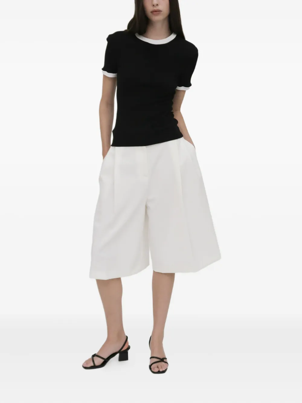 Rosetta Getty T-shirt met gerafelde afwerking Zwart