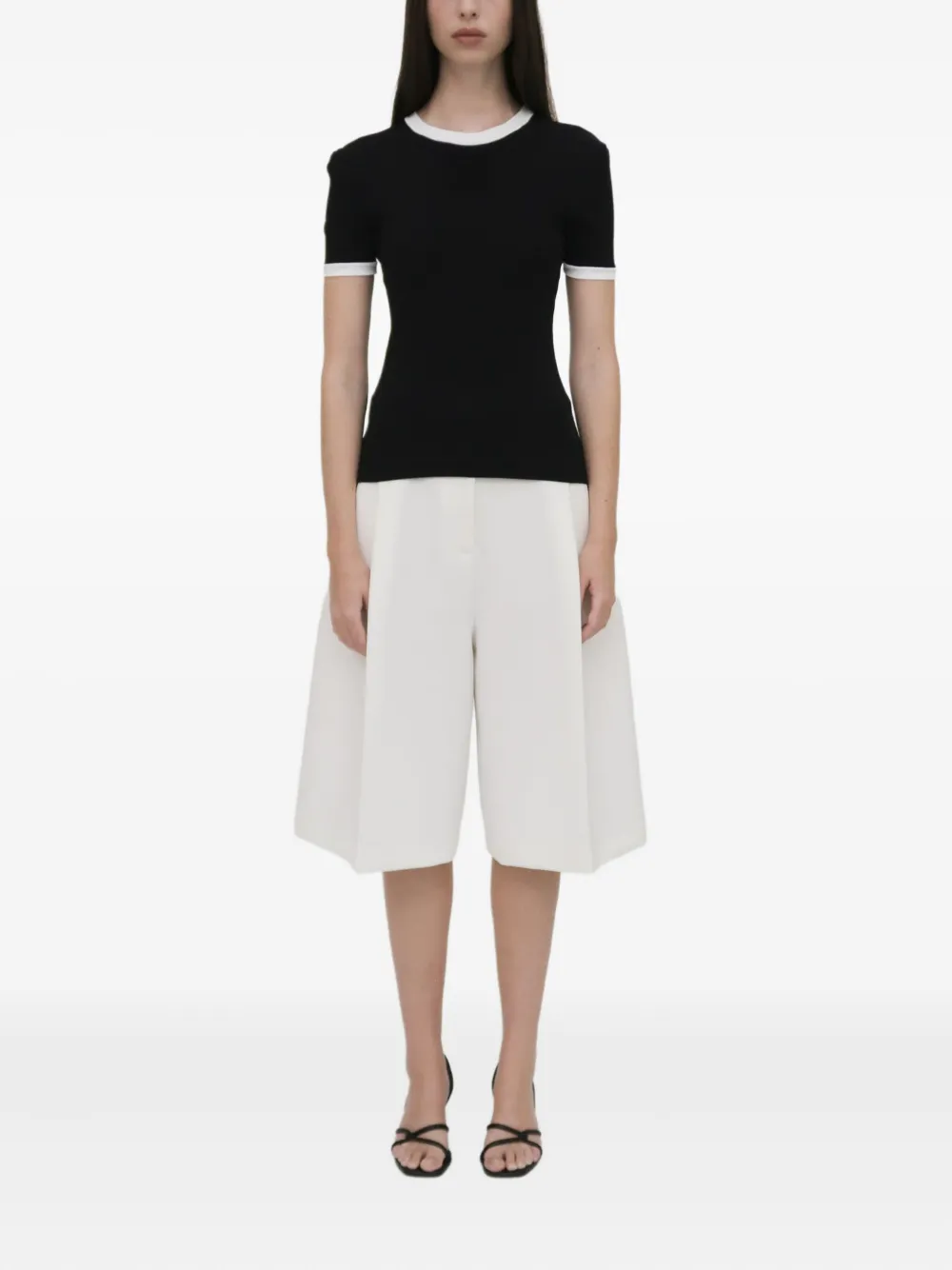 Rosetta Getty T-shirt met gerafelde afwerking Zwart