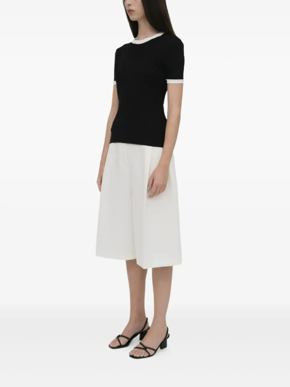 Rosetta Getty T-shirt met gerafelde afwerking Zwart