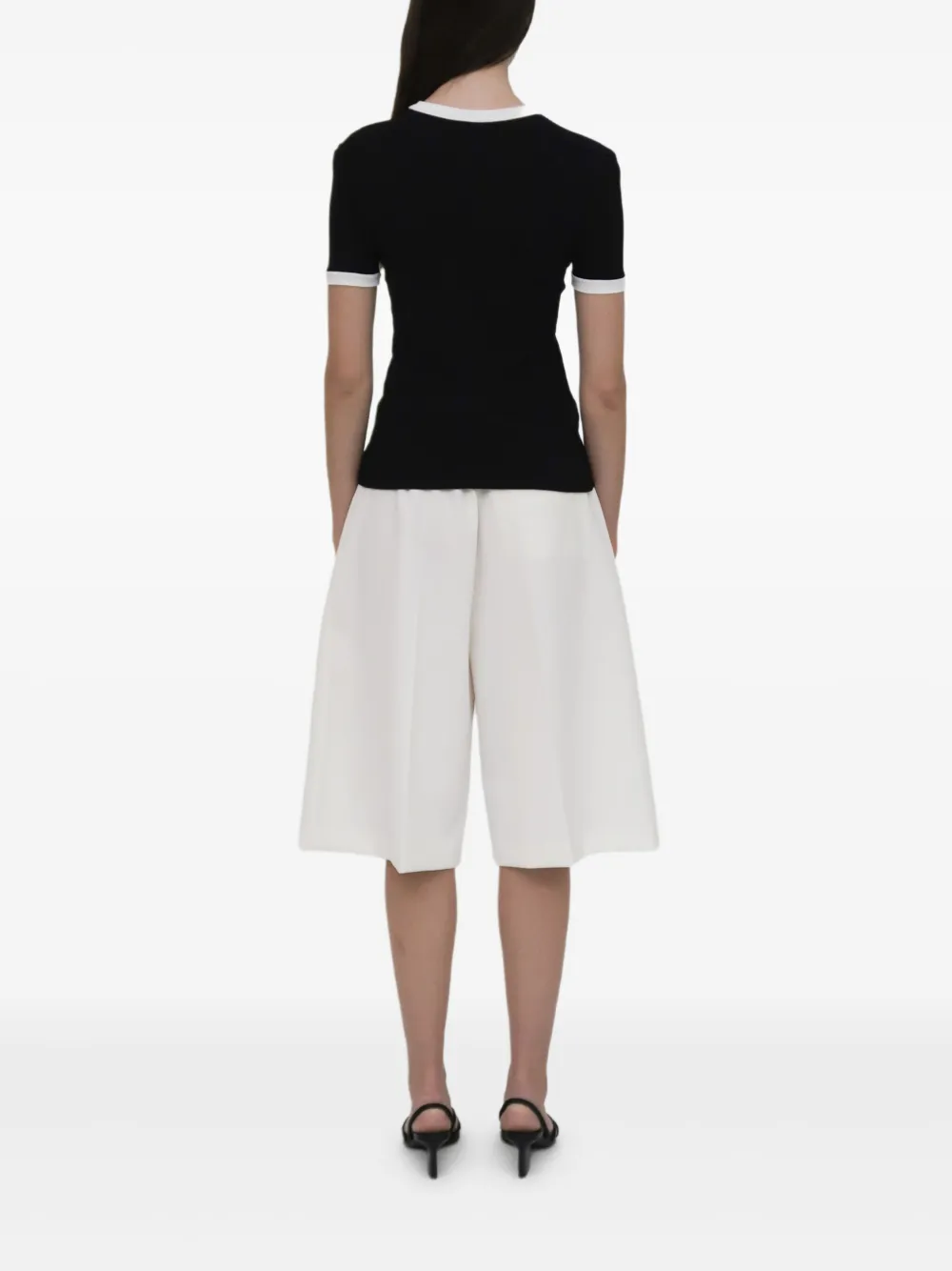 Rosetta Getty T-shirt met gerafelde afwerking Zwart