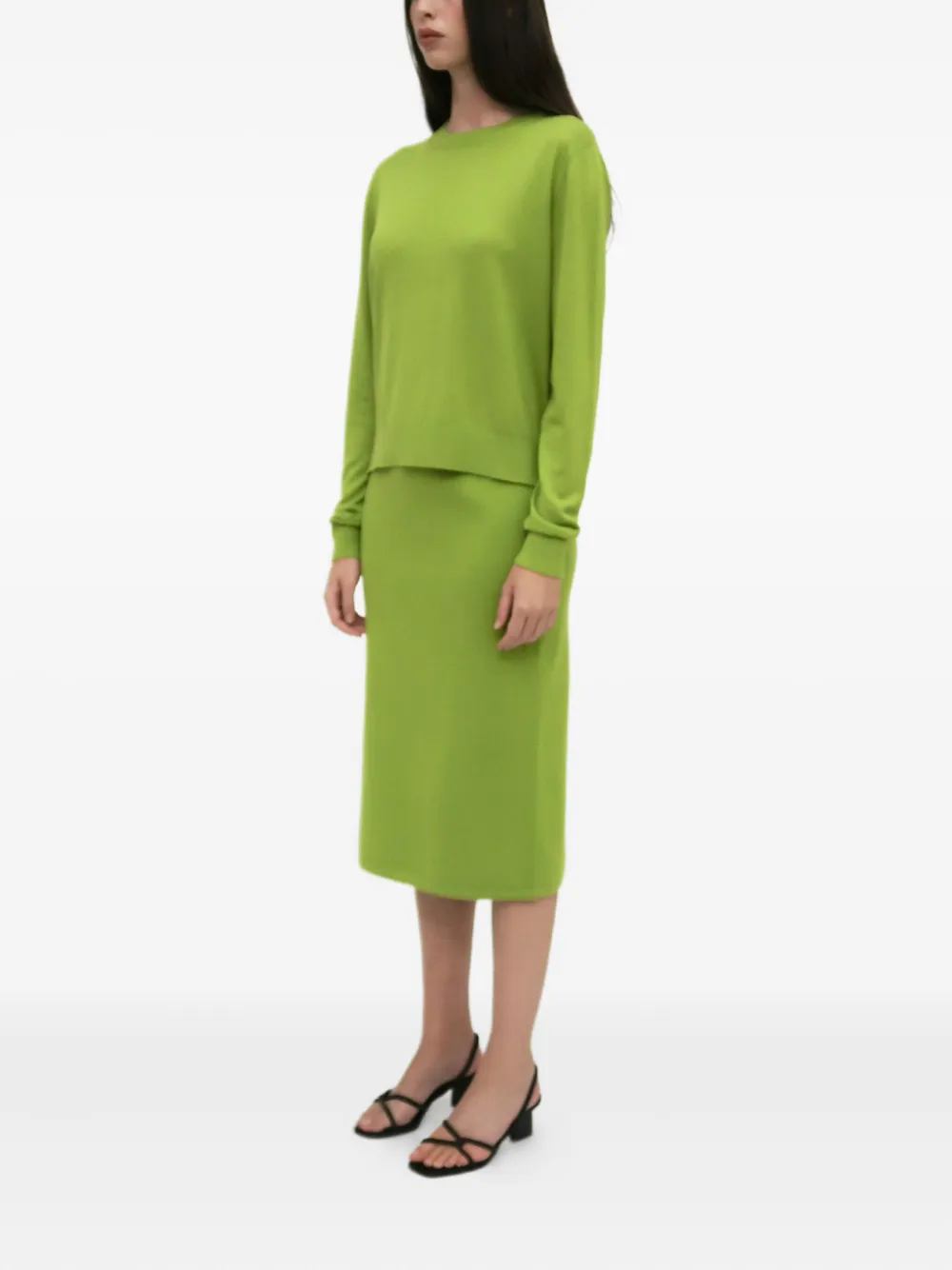 Rosetta Getty Straight midi-rok Groen