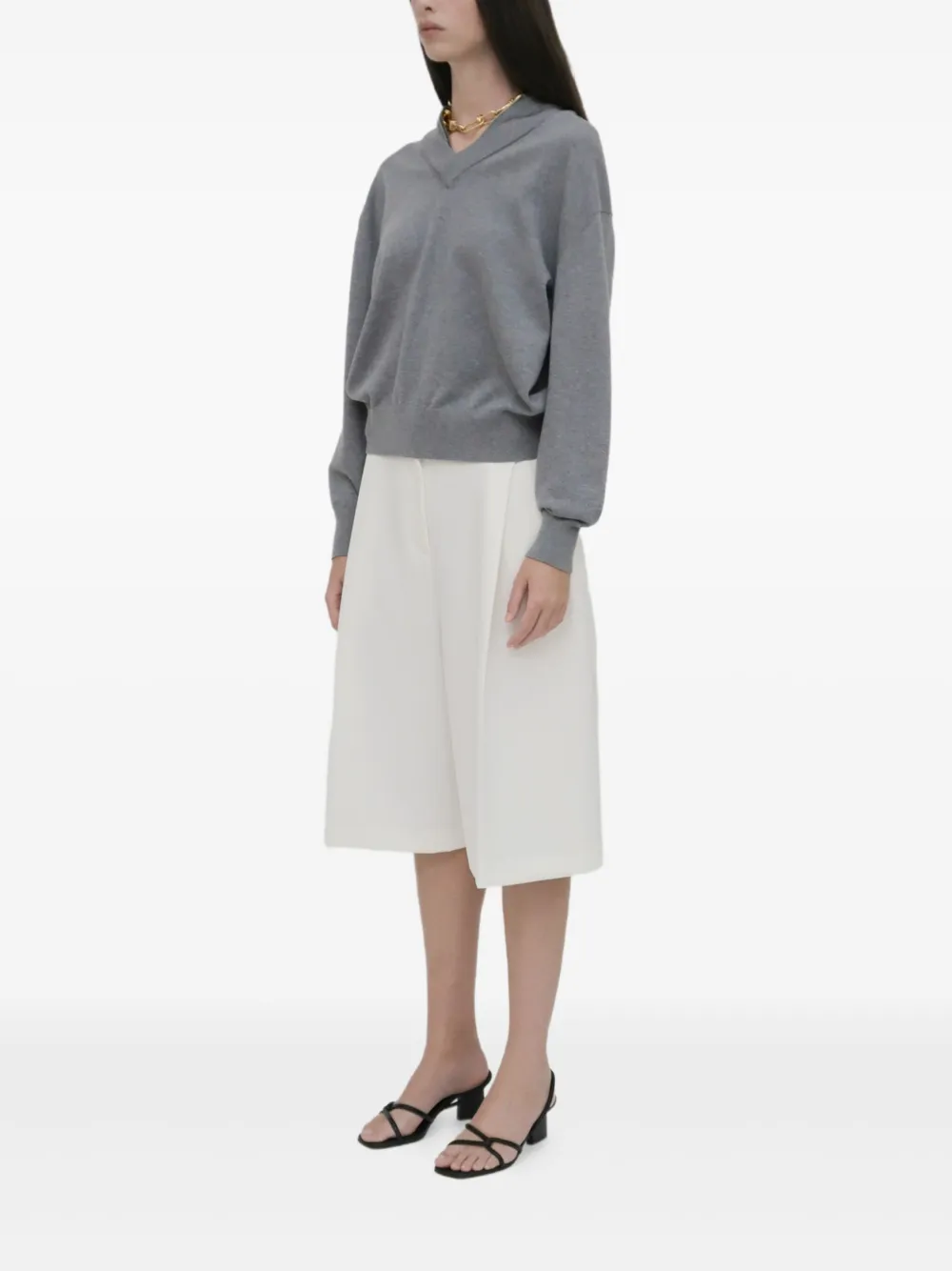 Rosetta Getty Hoodie met V-hals Groen