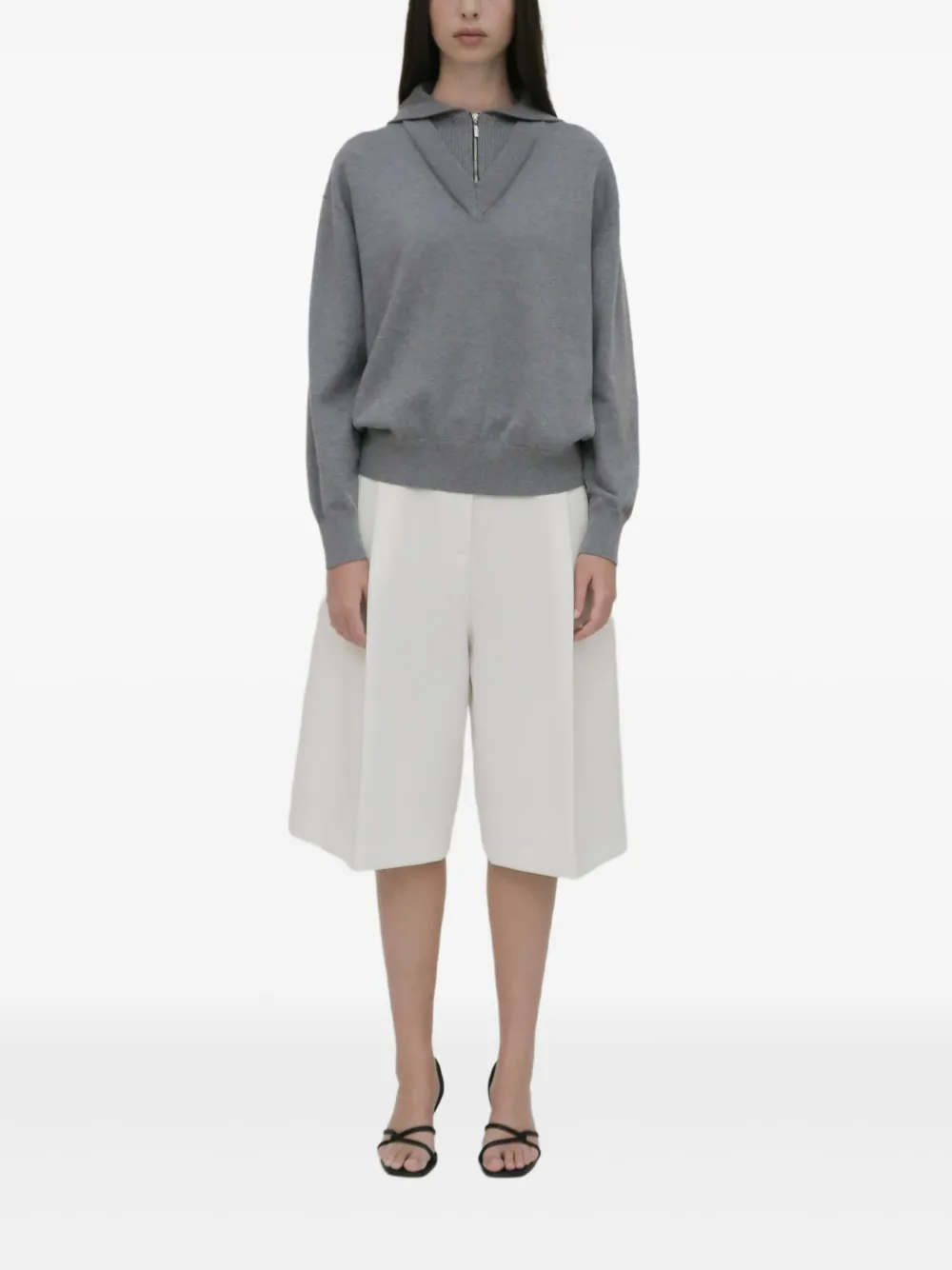 Rosetta Getty Hoodie met V-hals Groen