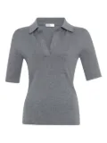 Rosetta Getty wingtip-collar short-sleeve top - Grey