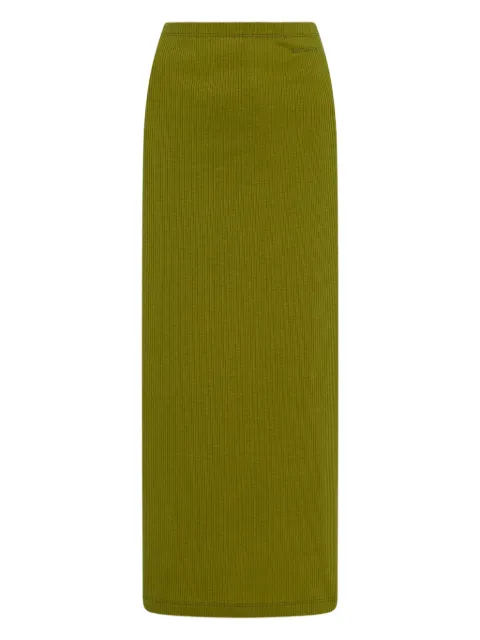 Rosetta Getty ribbed midi skirt