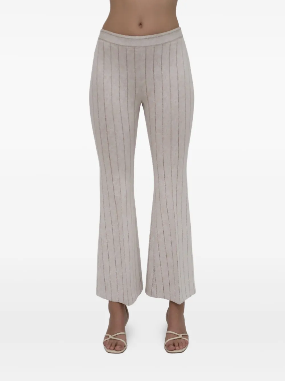 Rosetta Getty Broek met wijde pijpen Beige