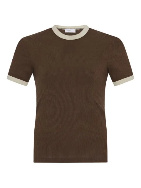 Rosetta Getty playera tejida de canalé