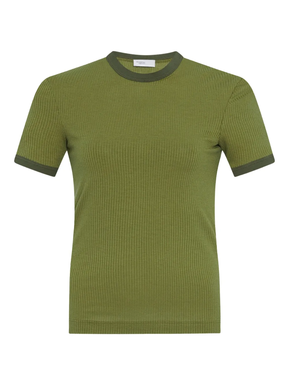 Rosetta Getty Ribbed-knit T-shirt