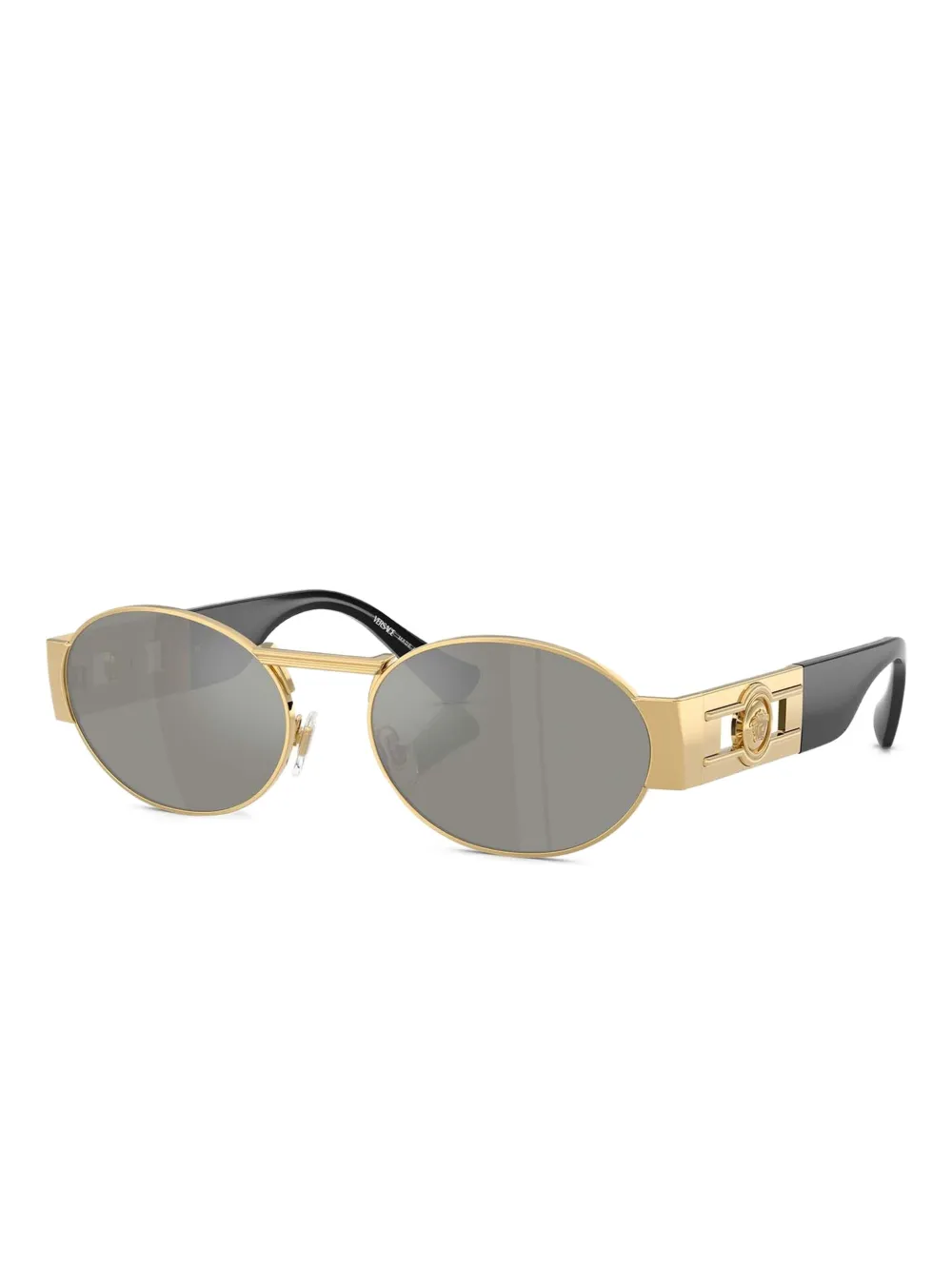 Versace Eyewear Zonnebril met ovalen montuur Goud