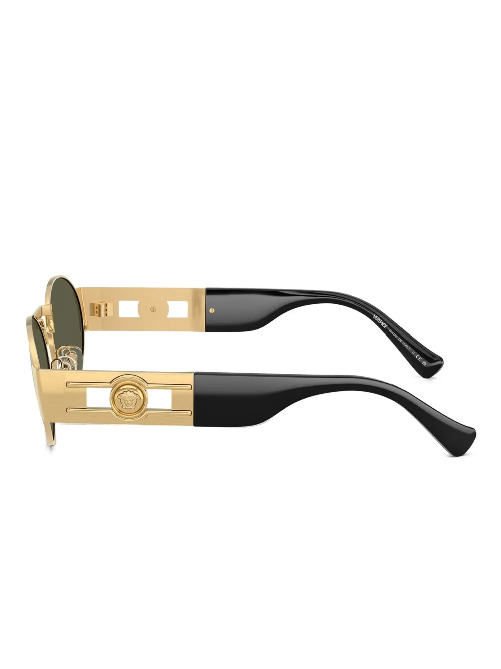 Versace Eyewear Zonnebril met ovalen montuur Goud