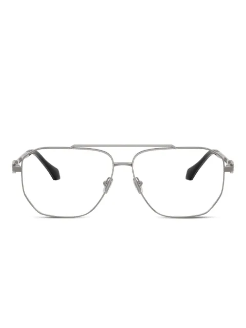 Versace Eyewear metal-frame rectangle glasses
