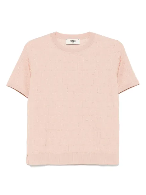 FENDI FF-jacquard T-shirt