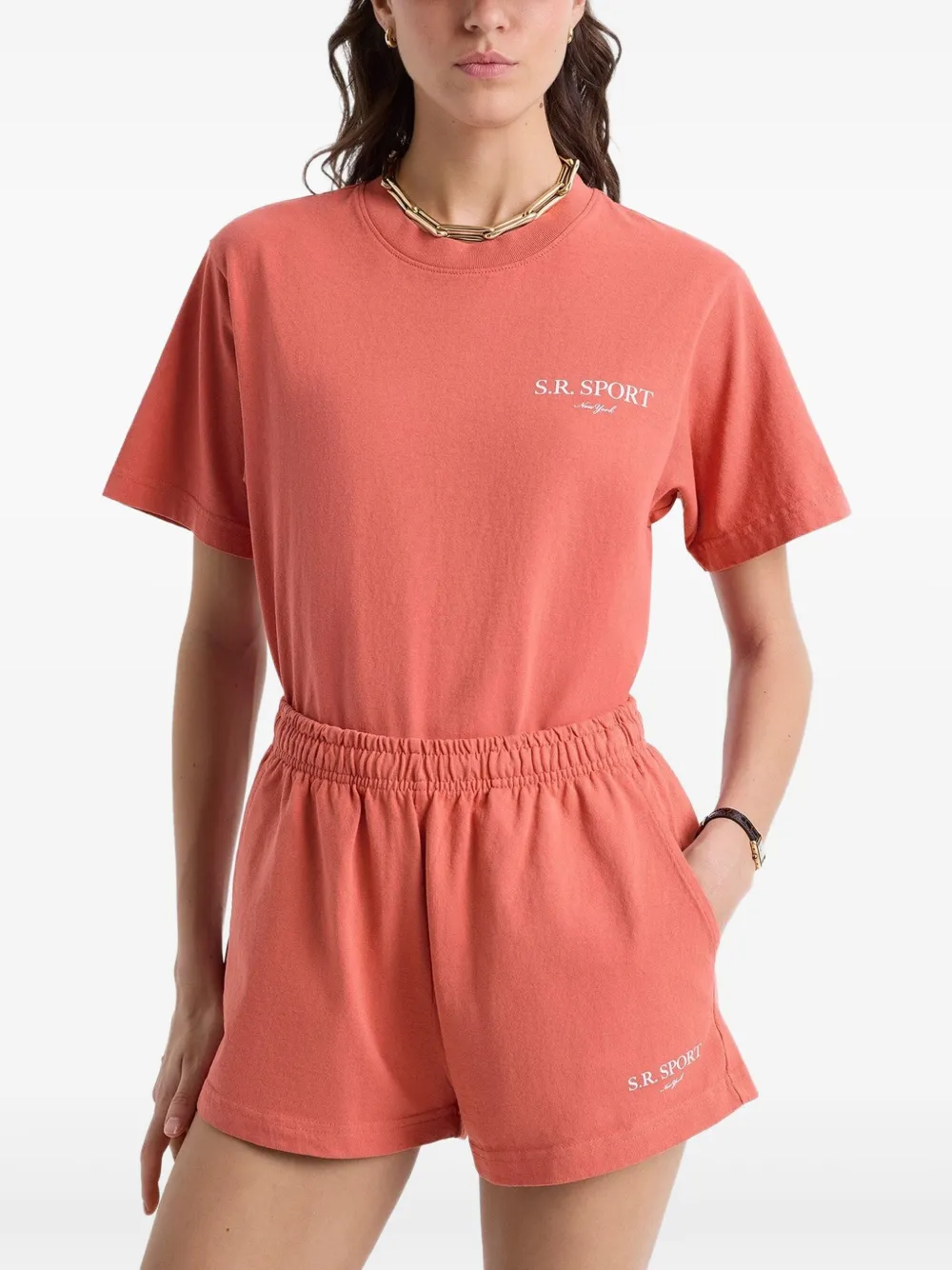 Sporty & Rich SR sportshorts Roze