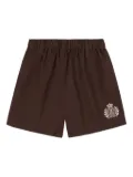 Sporty & Rich H&W Crest shorts - Brown